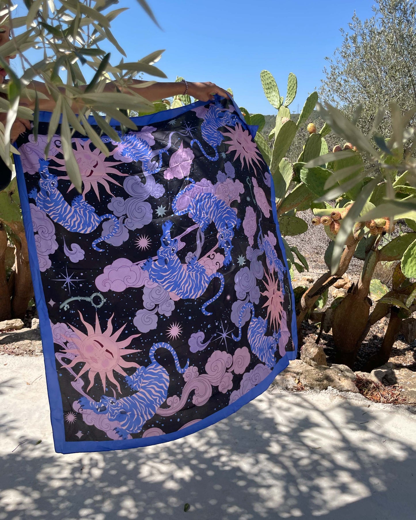 Tigress Duality / Silk Scarf