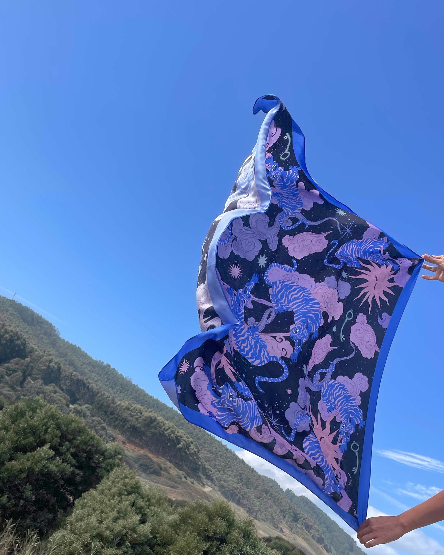 Tigress Duality / Silk Scarf