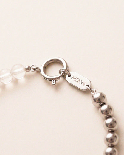 Collar Dual / Cuarzo Hematite
