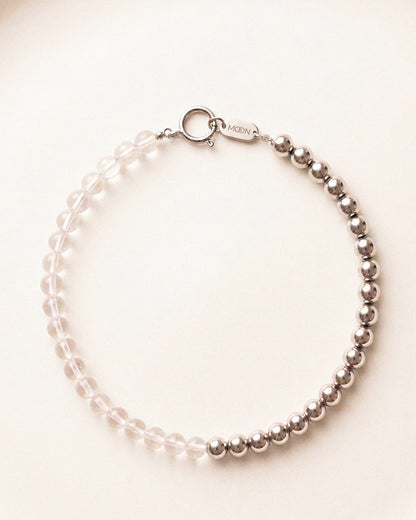 Collar Dual / Cuarzo Hematite