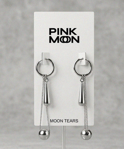 Pendientes hematita moon tears